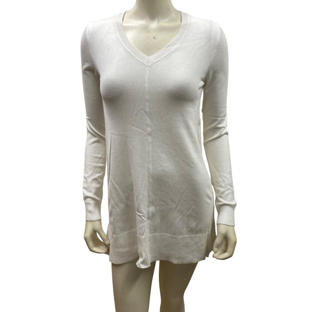 DKNY Jeans Women's V-Neck Long Sleeve Tunic Sweater Dress Size S